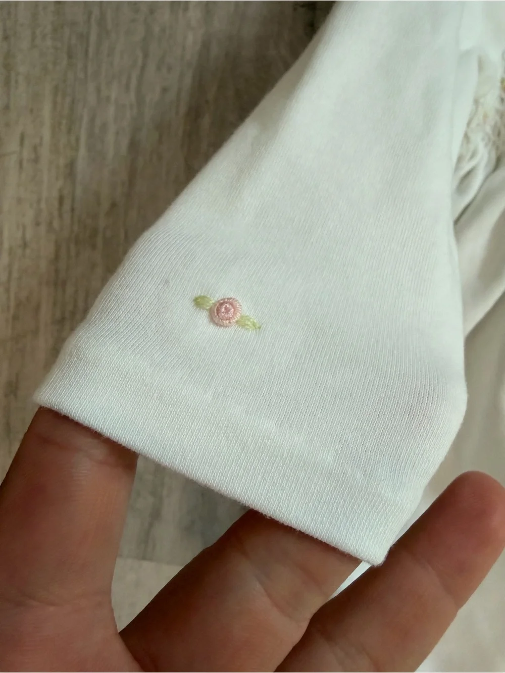 Ralph Lauren Cream Smocked Infant One-Piece jumper
